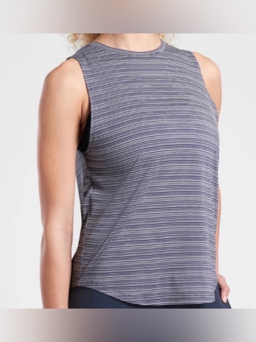 Athleta Cloudlight Striped Muscle Tank